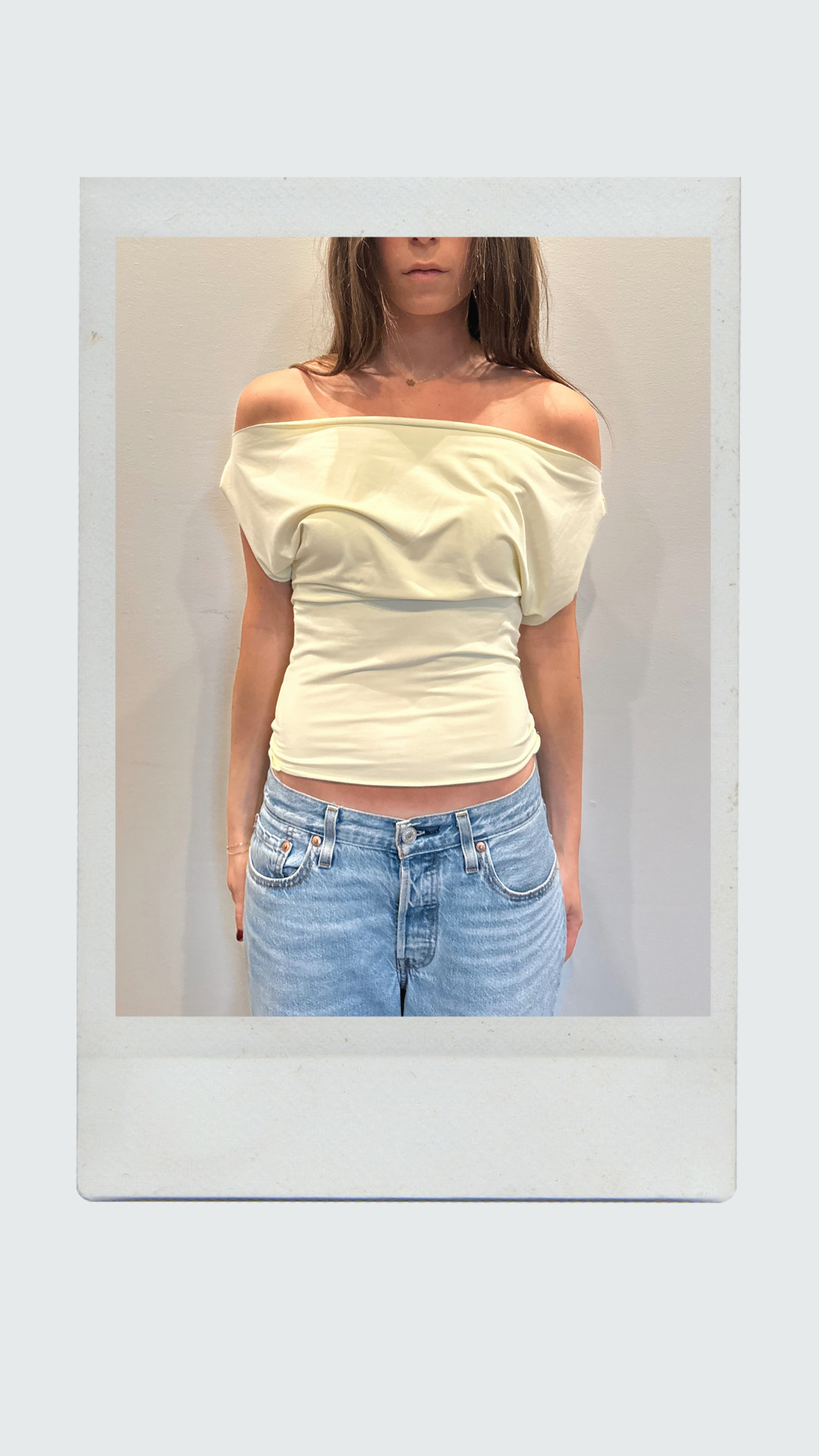 Butter Yellow Off Shoulder Top