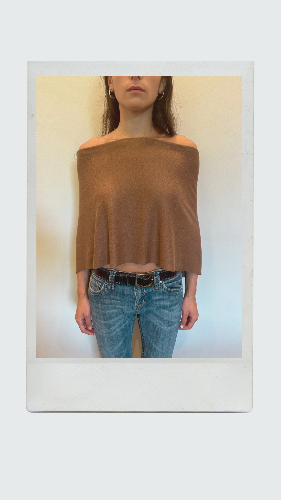 The Deux Knit Top In Mocha Brown