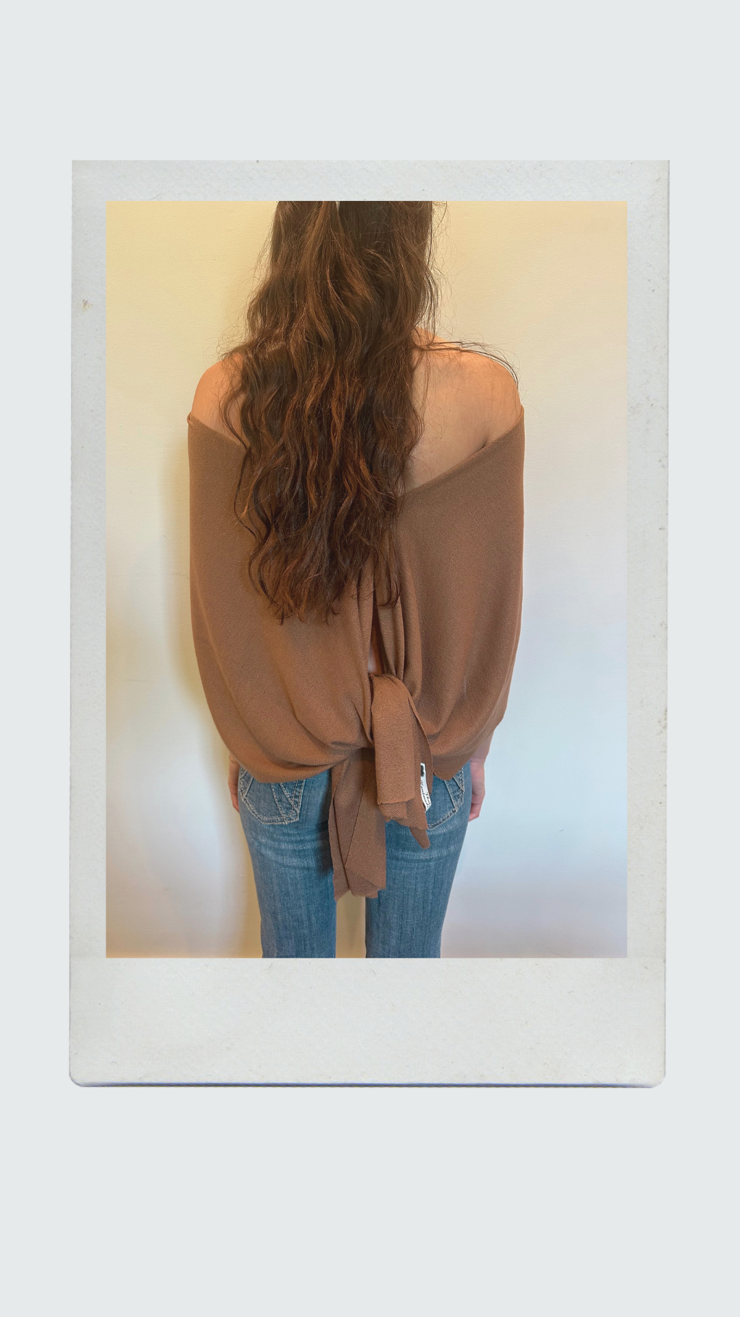 The Deux Knit Top In Mocha Brown