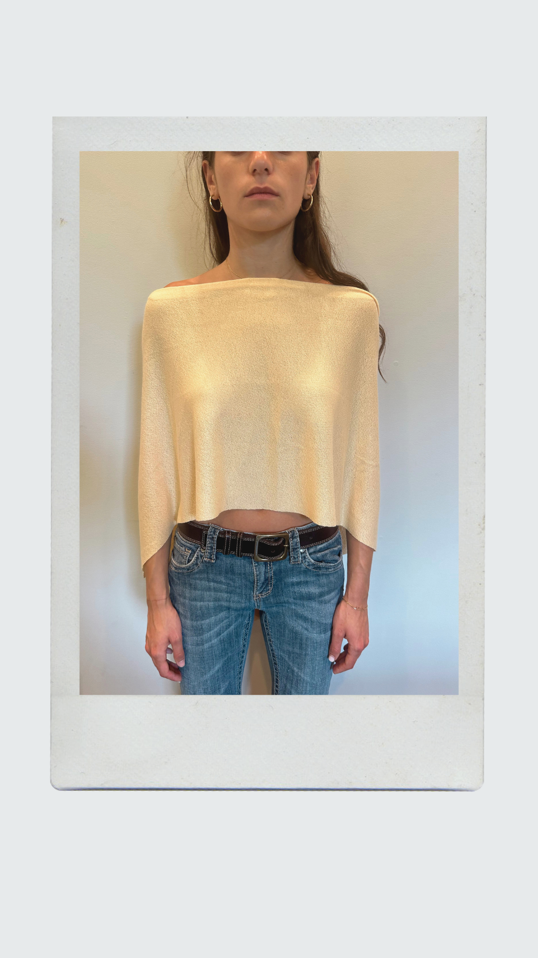 The Deux Knit Top in Cream