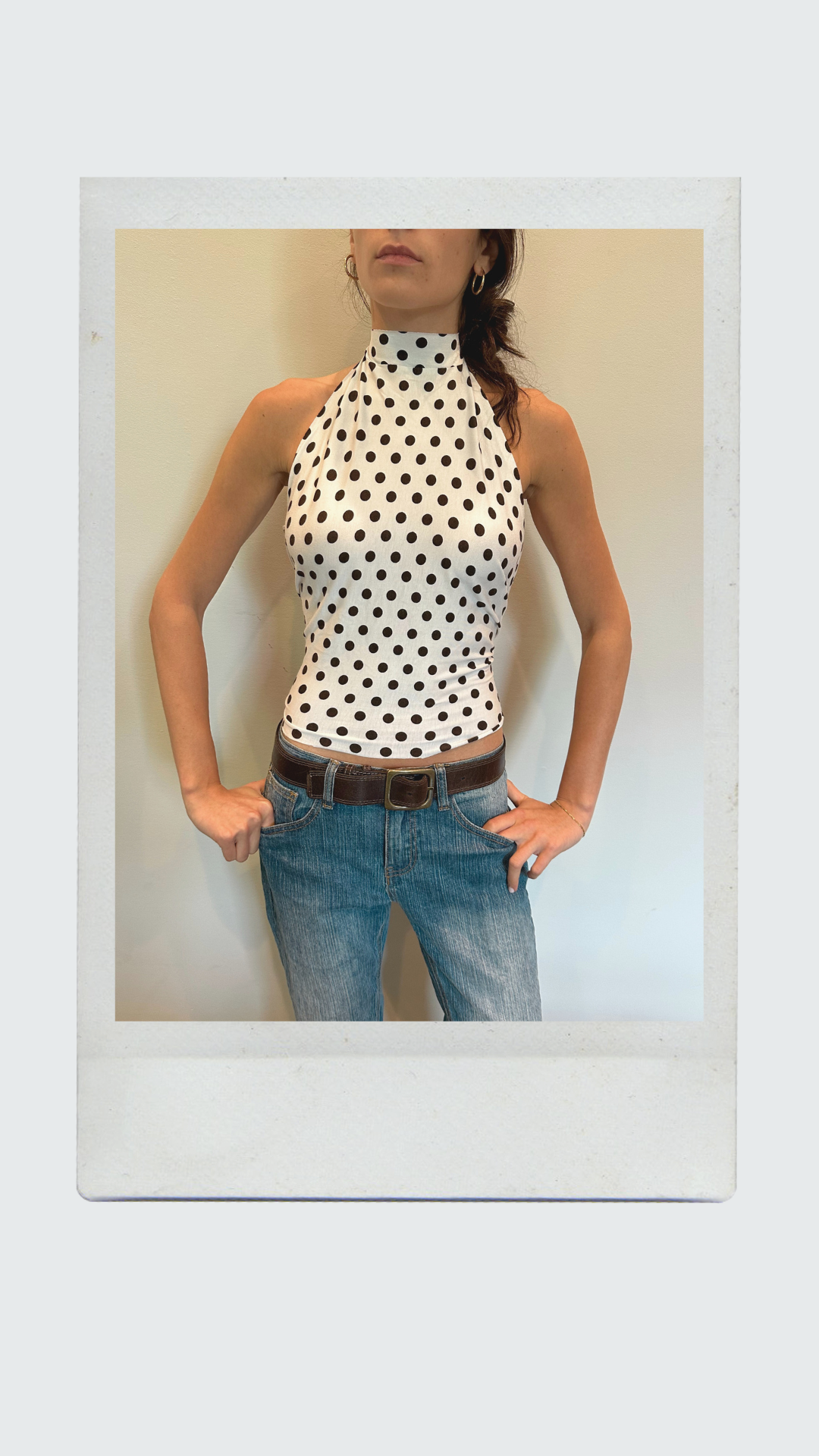 Dalmatian High Neck Top
