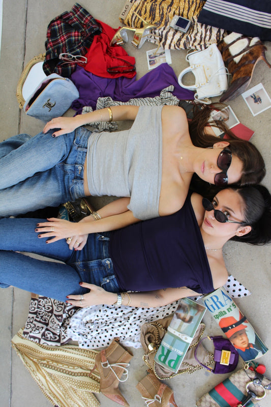 Heather Grey Off Shoulder Top