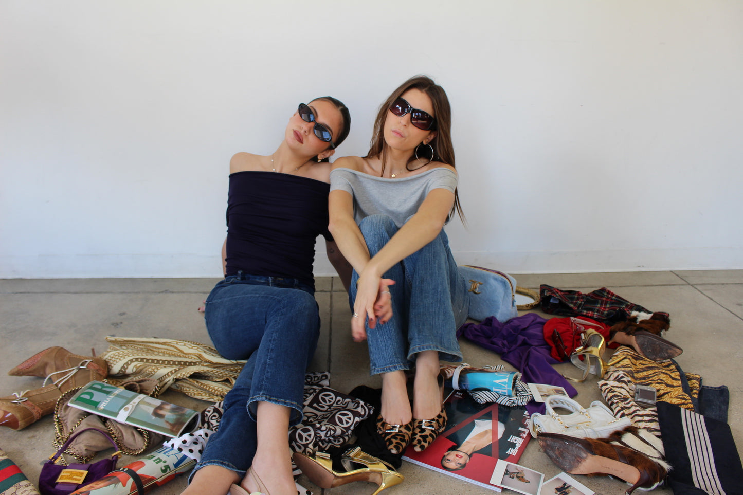 Heather Grey Off Shoulder Top