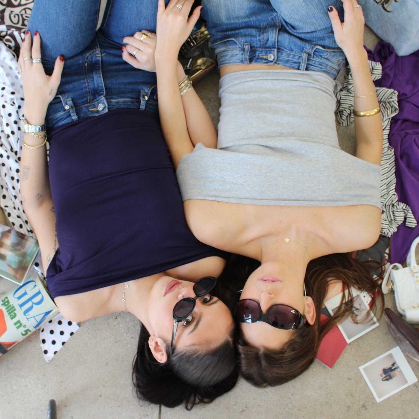 Heather Grey Off Shoulder Top