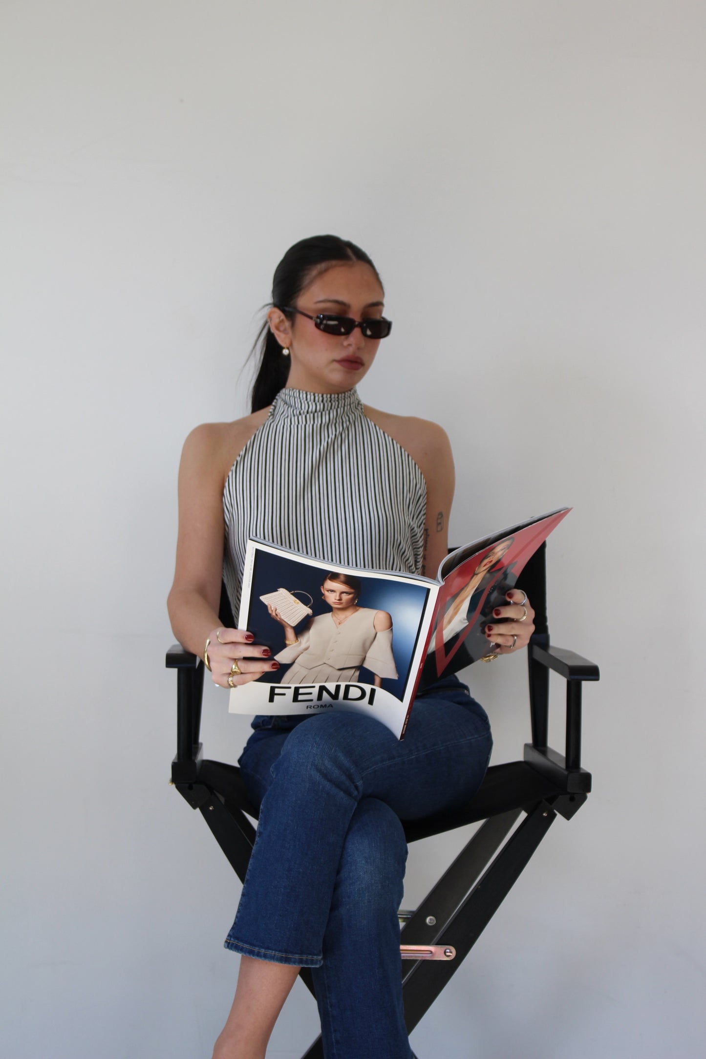 Downtown Lines High Neck Top