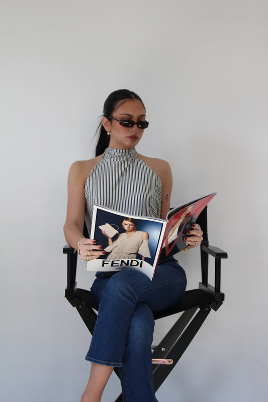 Downtown Lines High Neck Top