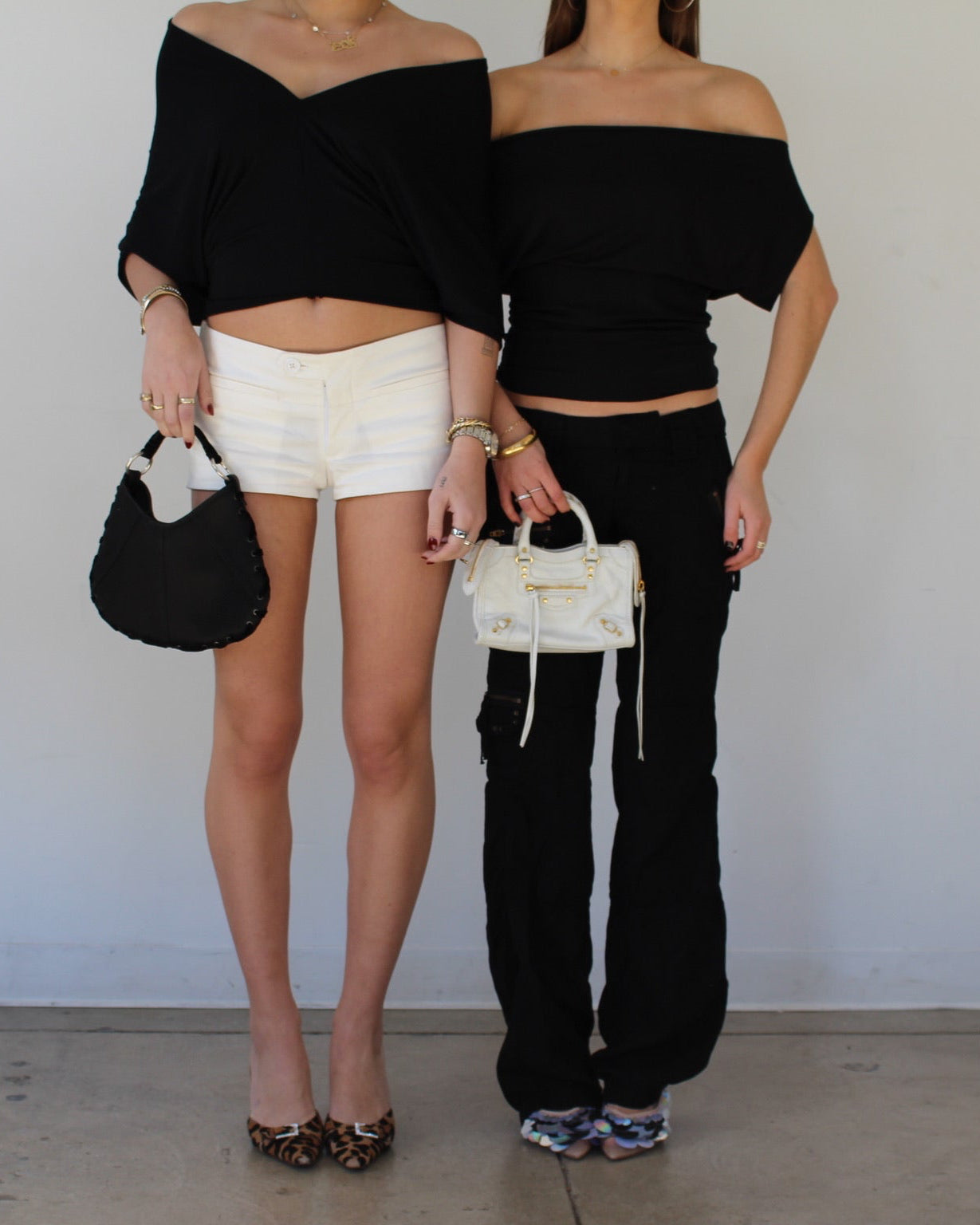 Midnight Off Shoulder Top