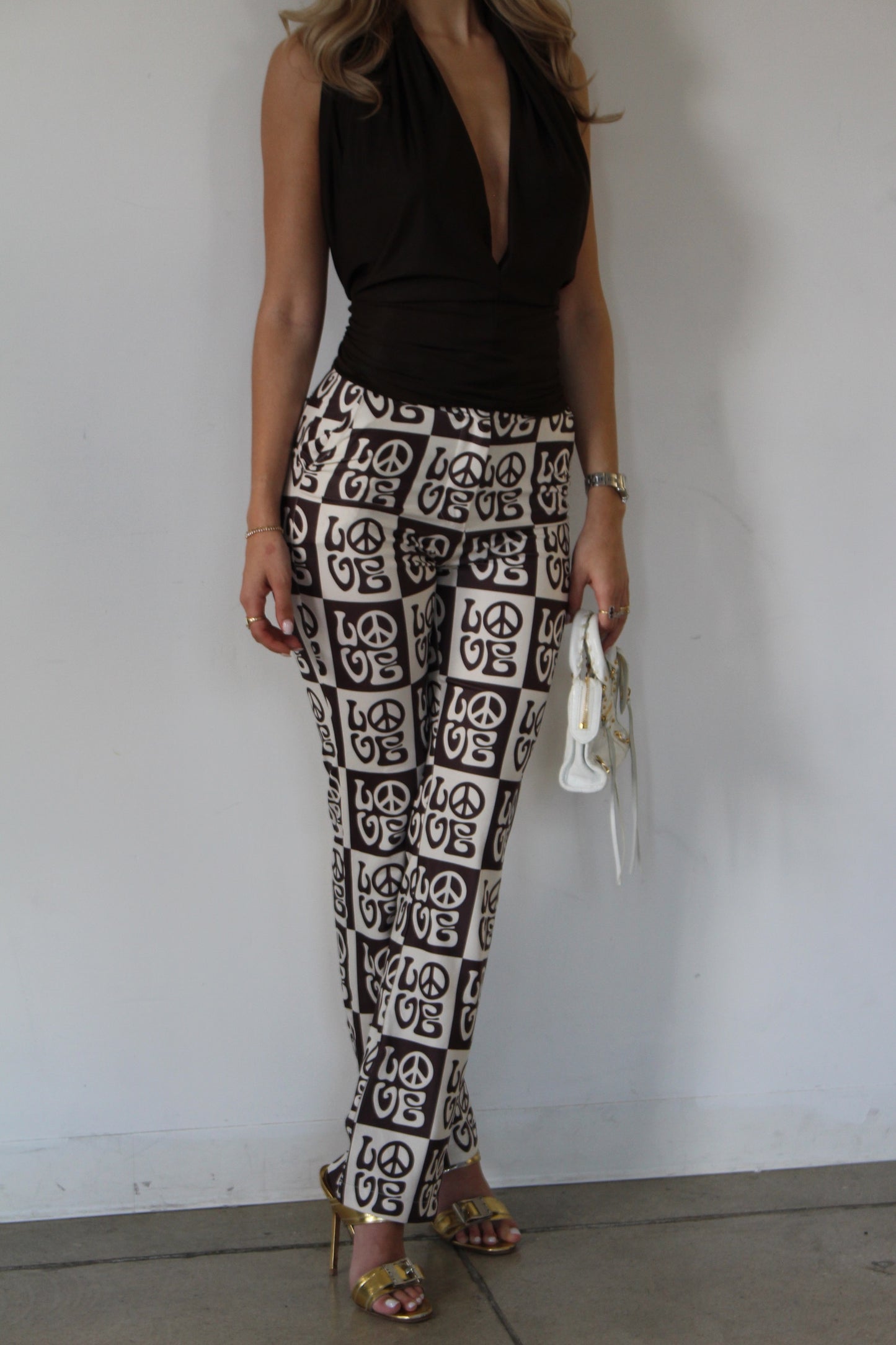 Chocolate Brown Multi Top