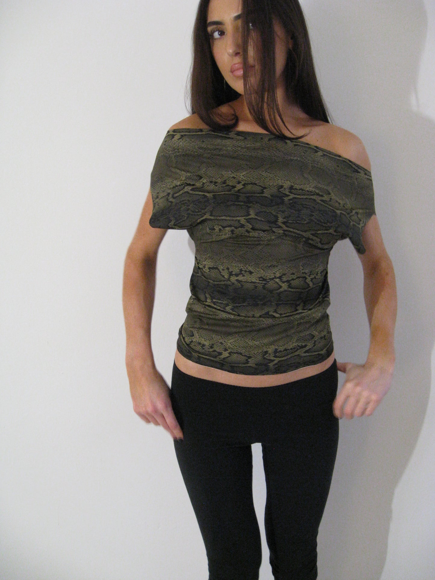 Dark Viper Off Shoulder Top