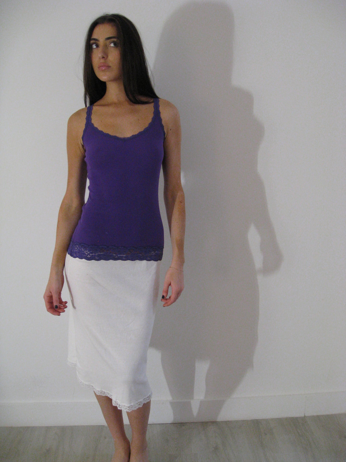 Purple Lace Trim Cami