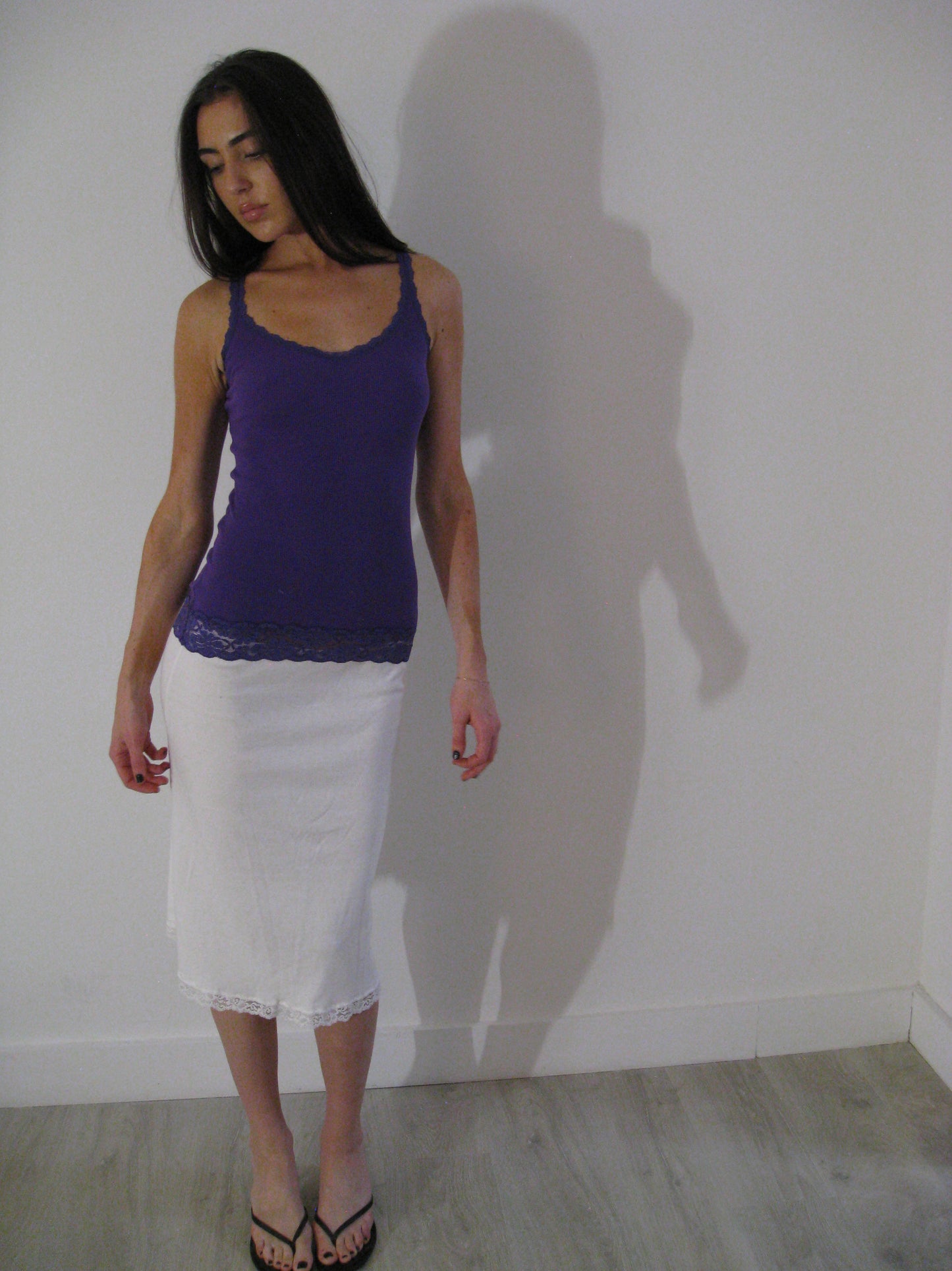 Purple Lace Trim Cami