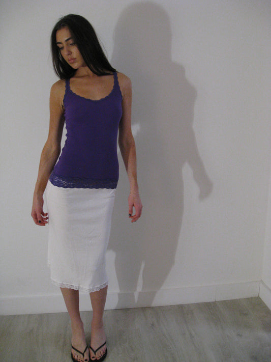 Purple Lace Trim Cami