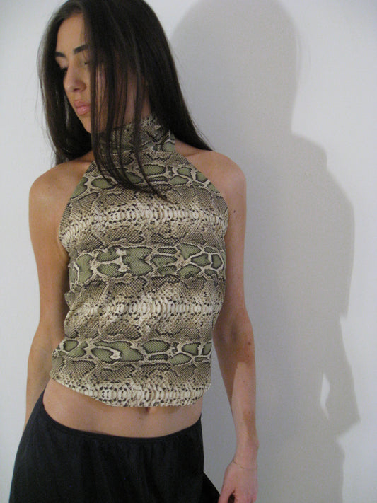 Light Viper High Neck Top