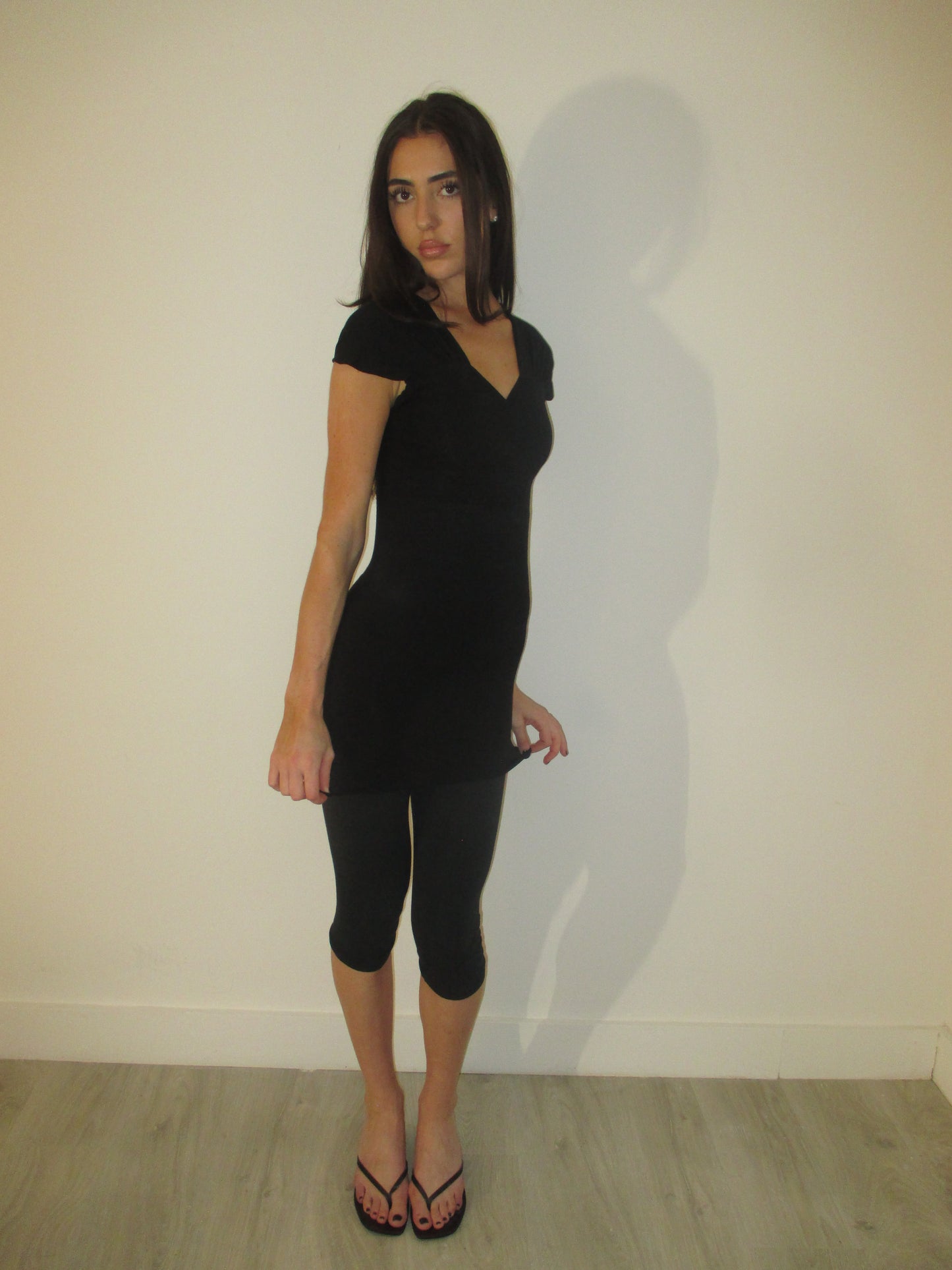 Black Body Wear Wrap Top/Dress