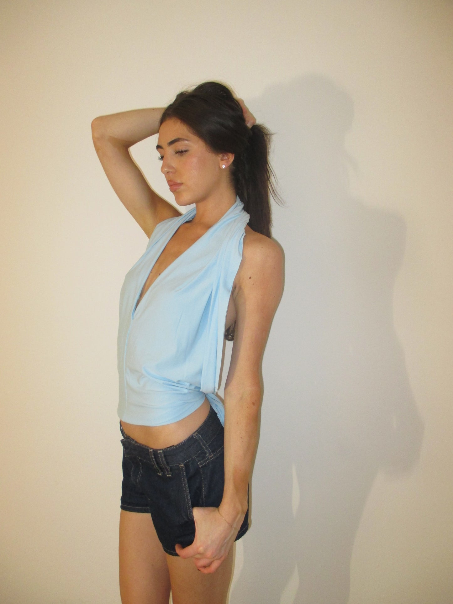 Baby Blue Multi Top