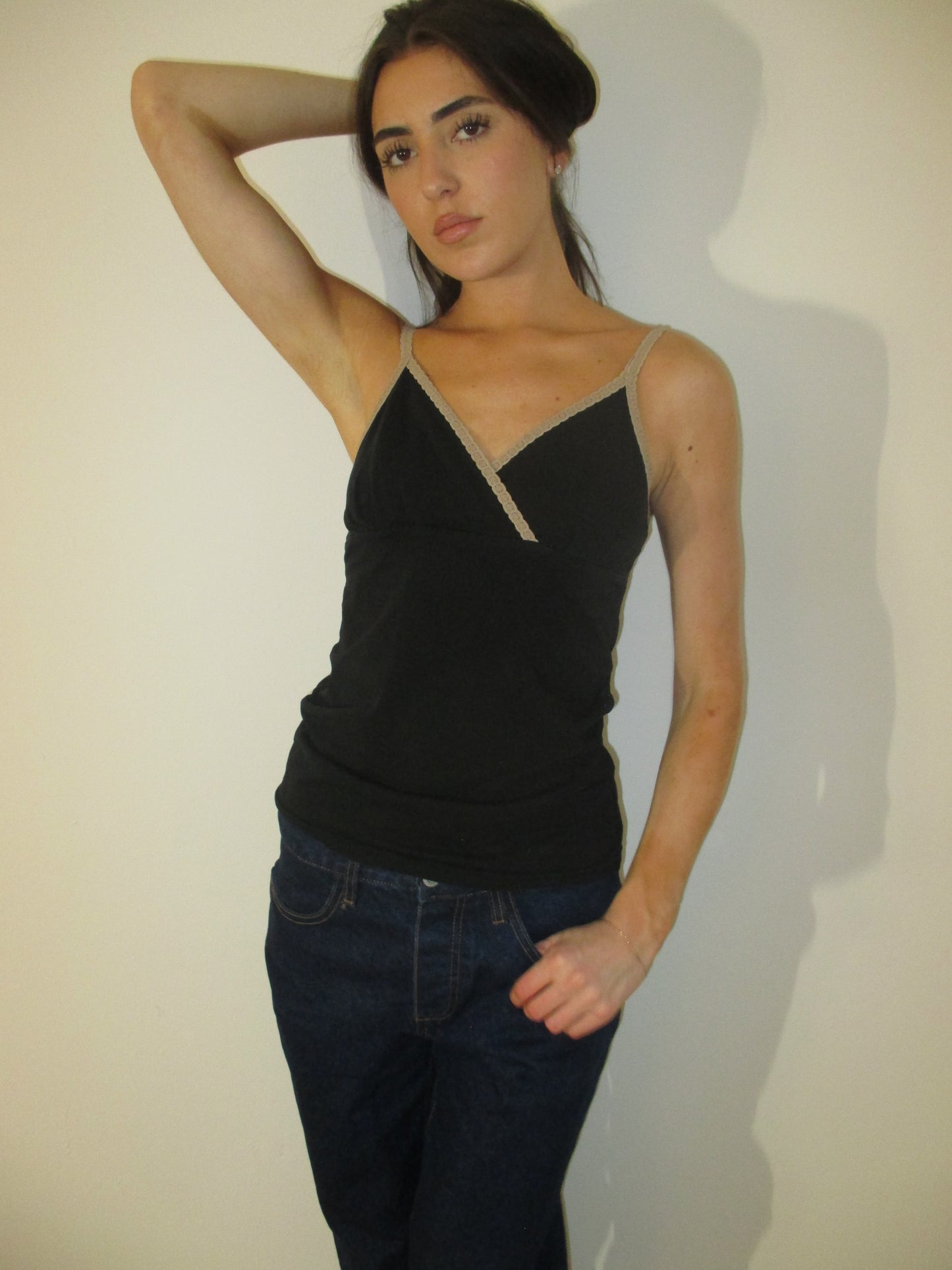 Black and Tan Cami Tank Top