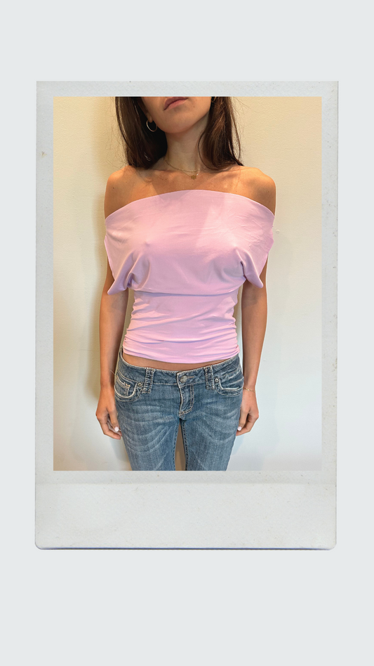 Lilac Off Shoulder Top