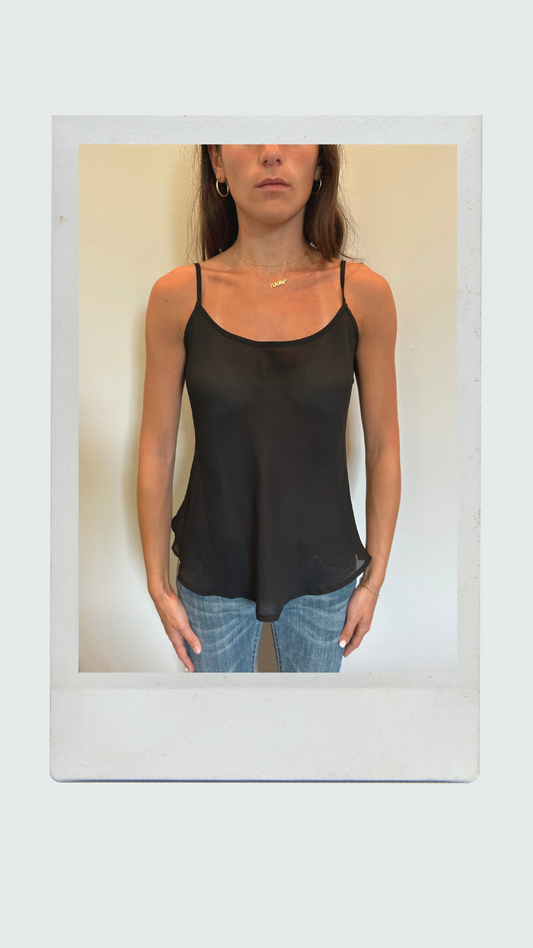 Black Sheer Cami Tank