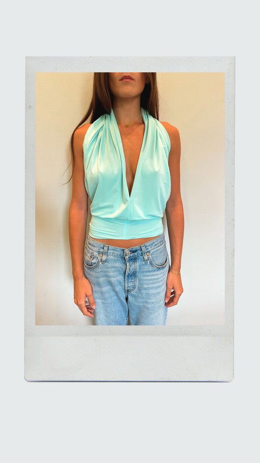 Aqua Plunge Halter Top