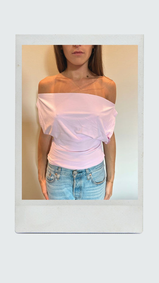 Light Lavender Off Shoulder Top
