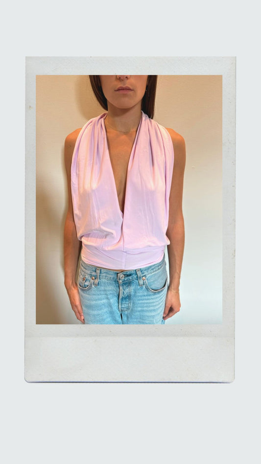 Light Lavender Plunge Top