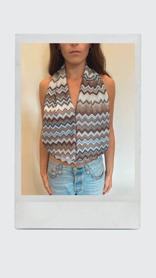 Nova Chevron Plunge Top