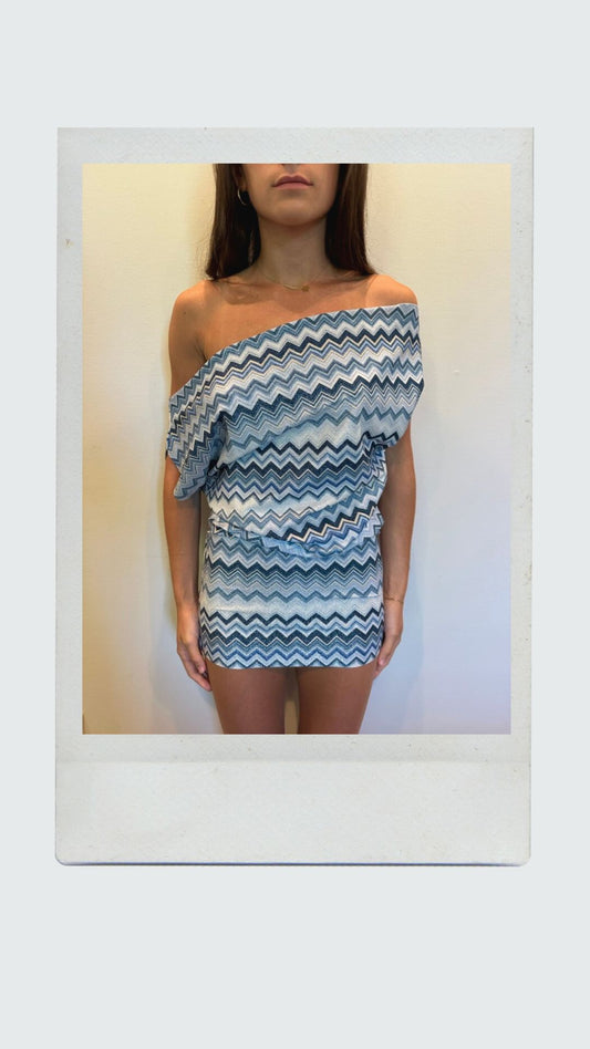 Ocean Off Shoulder Dress